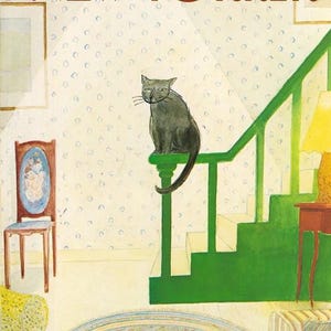 New Yorker Vintage Magazine December 8 1980 Jean Jacques Sempe cat Mark Helprin
