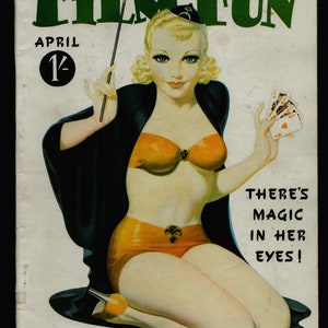 Film Fun  Magazine vol 65 no 564 April 1936 There&#39;s Magic in her Eyes!