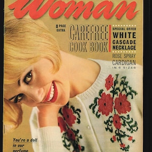 Frau 15.Juni 1963 Vintage Magazin Mode Beauty Kochen