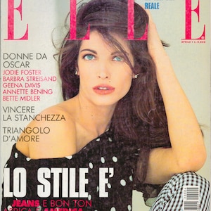 Elle April 1992 Italienisches Modemagazin Geburtstagsgeschenk Stephanie Seymour