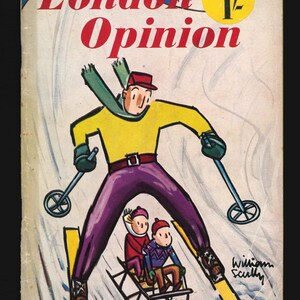 London Opinion and the Humorist  1952  Vintage Original Men Magazine Scarce