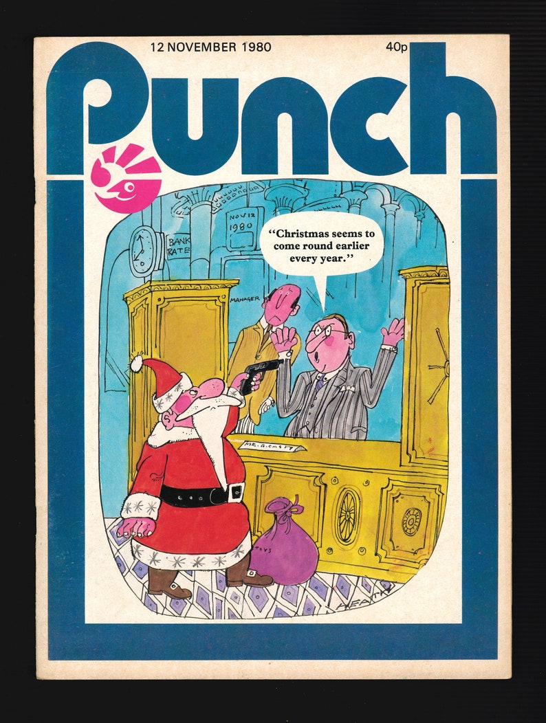 Punch Nov 1980 Bundle von 3 Kopien Vintage Original Satire Magazine Bild 1