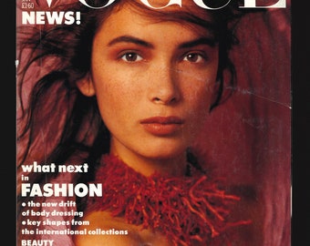 Vogue UK Jan 1996 Original Vintage Fashion Magazine Christy
