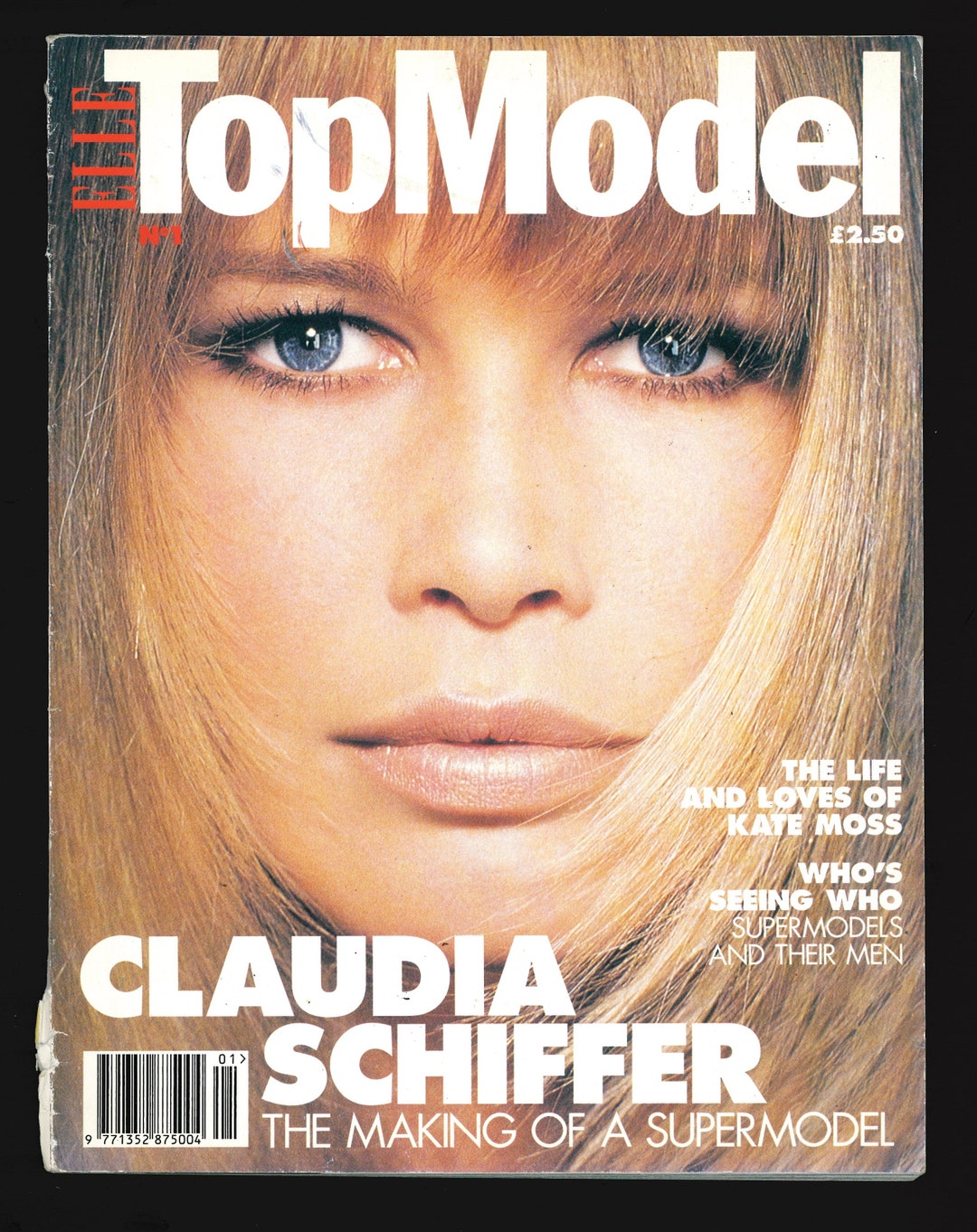 Elle Top Model No 1 1994 Original Fashion Magazine Cover : Claudia