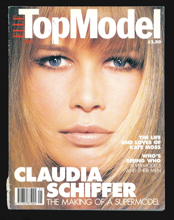 Elle Top Model No 1 1994 Original Fashion Magazine Cover : Claudia