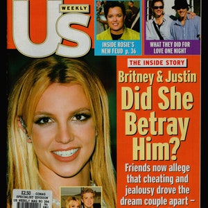US weekly Sept 2002 Original Celebrity and Entertainment Magazine Britney Spears cover