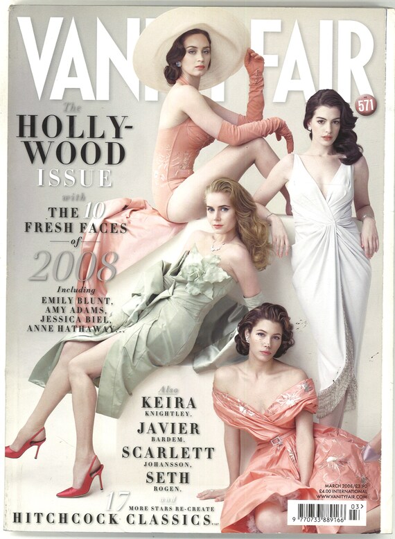 Vanity Fair March 2008 UK British Original Hollywood Issue Etsy