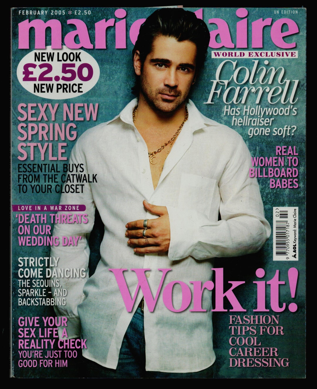 Marie Claire UK Edition Feb 2005 Original Vintage Fashion Magazine ...