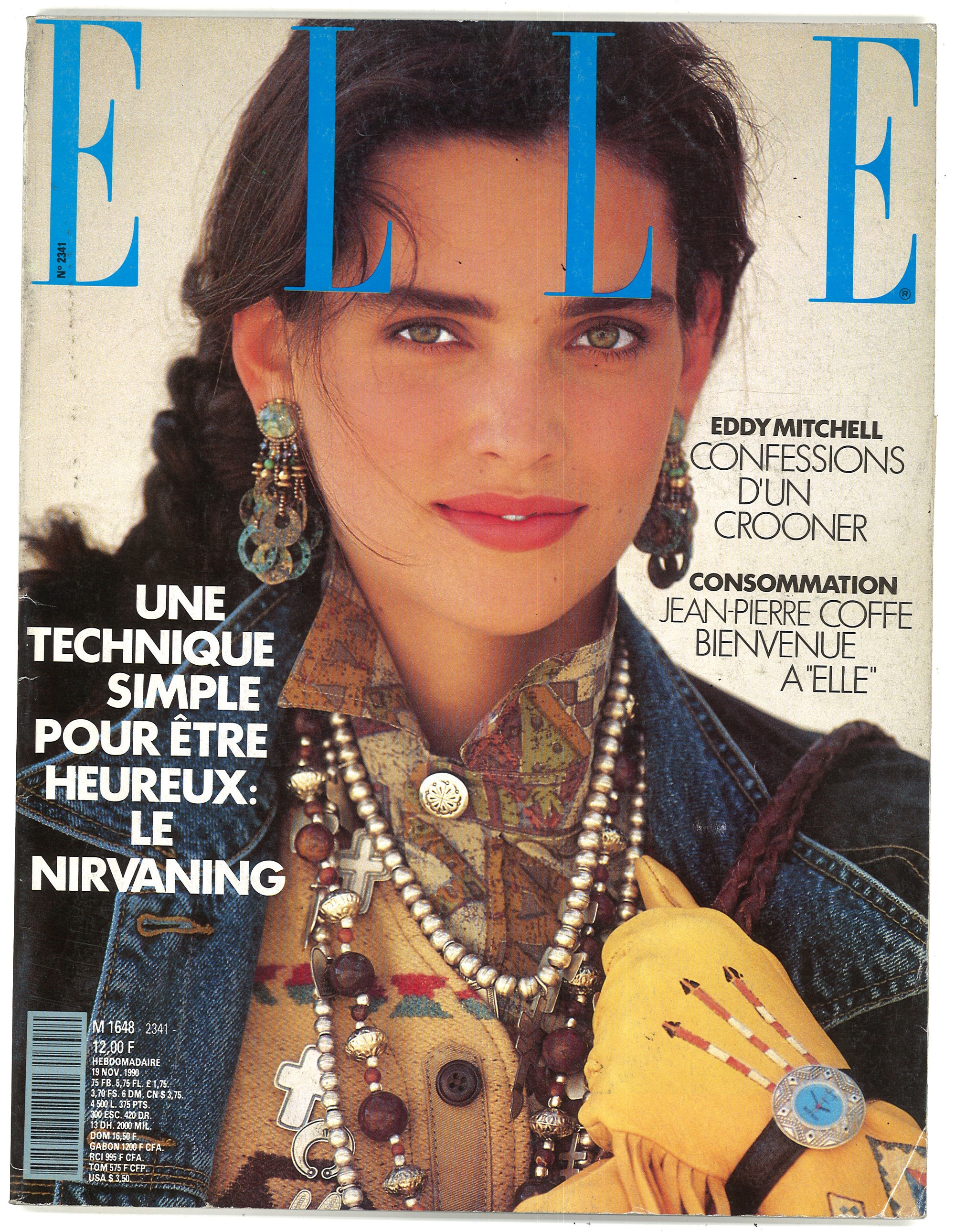 Elle French No 2341 Nov 19 1990 Paris Foreign Original Vintage