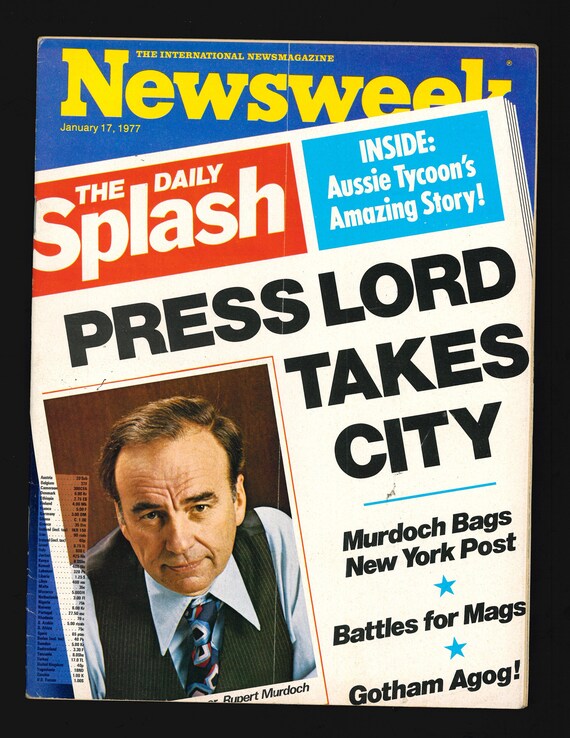ニューズウィーク誌 1977年1月17日 ルパート・マードック・プレス
