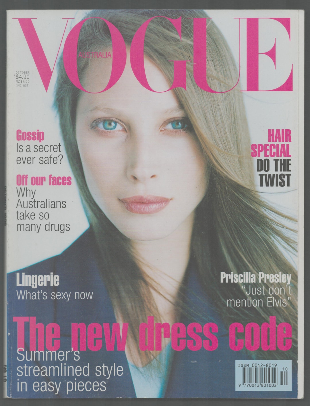 Vogue Australia No 10 Oct 1996 Original Fashion Magazine