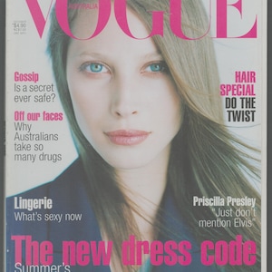 Vogue Australia no 10 Oct 1996 Original Magazin Christy Turlington Cover Priscilla Presley