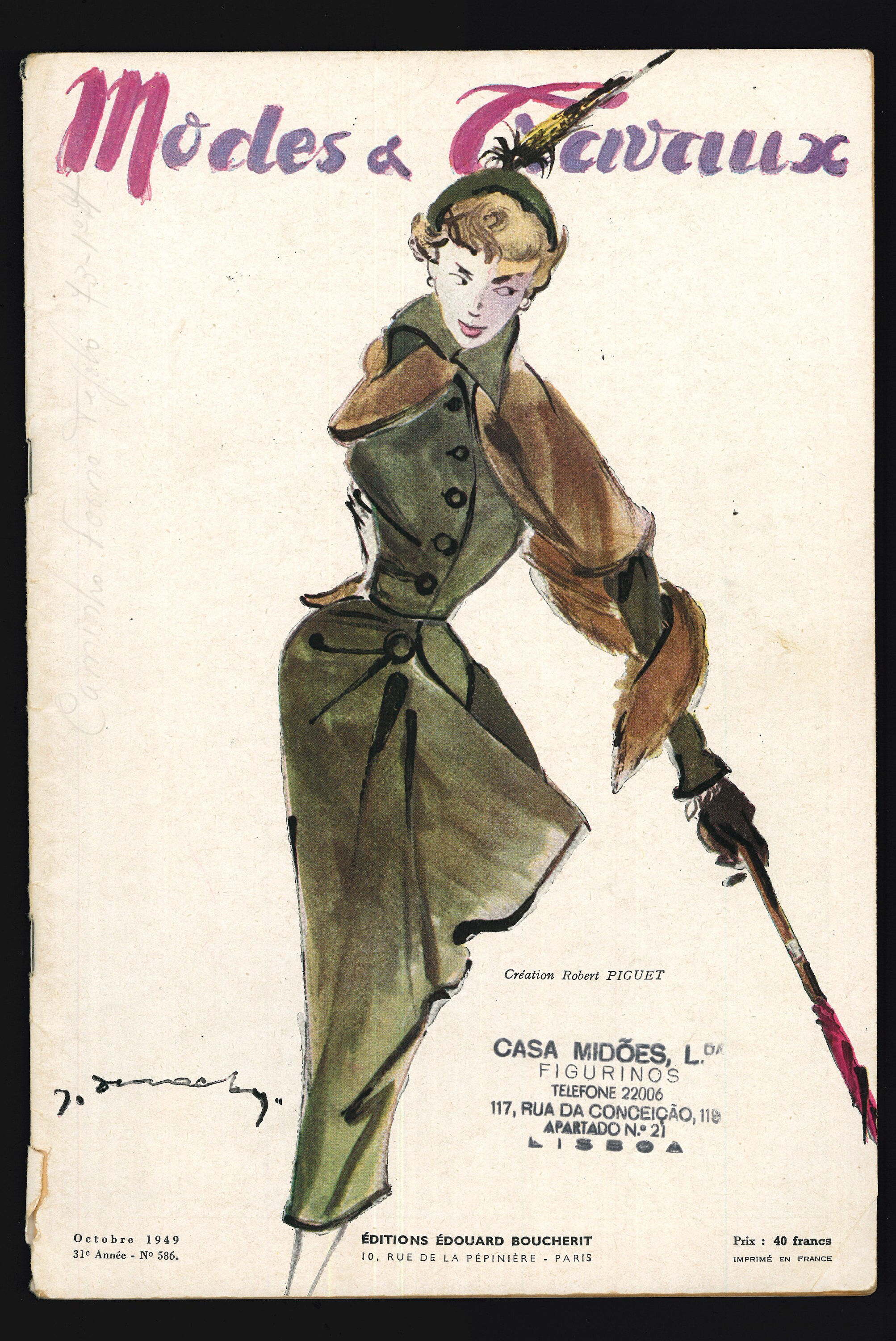 Misc French 1940's Original Vintage Rare Retro Fashion Magazine