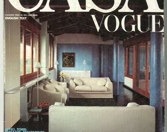 Casa Vogue no 152 May 1984 Italy Italian Original Vintage Rare Retro House Decor  Magazine Gift Present