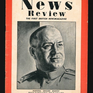 NEWS REVIEW FEB 8 1945 Original Vintage magazine The First British Newsmagazine