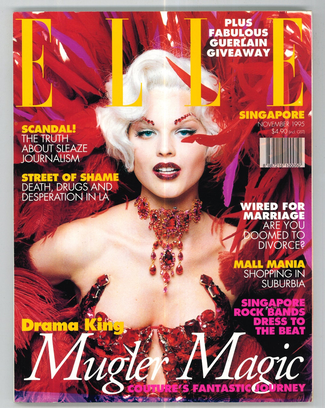Elle Nov 1995 No 24 Singapore Issue Foreign Rare Vintage