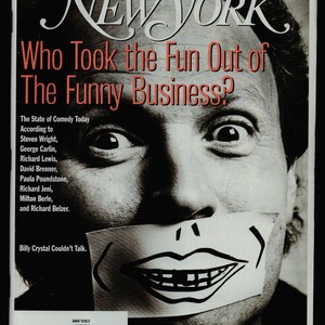 New York Magazine June 19 1995 Billy Crystal Couldn&#39;t Talk