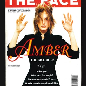 The Face  no.75 Dec 1994 British Original Vintage Fashion Magazine Amber Valletta 30th