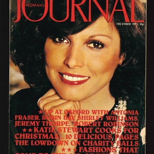 Woman&#39;s Journal Dec 1975  Original Vintage Magazine Cover: up at oxford with Antonia Frazer