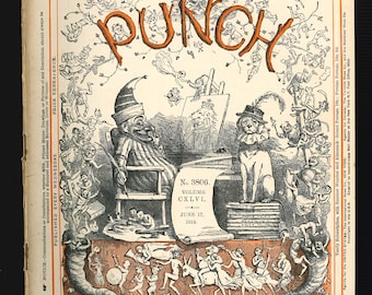 Punch 17. Juni 1914 Vintage Original Satire Magazin