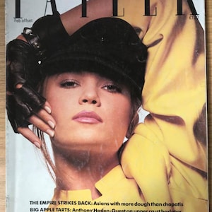Tatler vol 280 no 2 Feb 1985 UK British Original Vintage Fashion Magazine Diane Lane Wealthy Asians