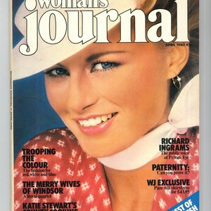 Woman's Journal April 1980  Original Vintage Magazine Cover: Richard Ingrams