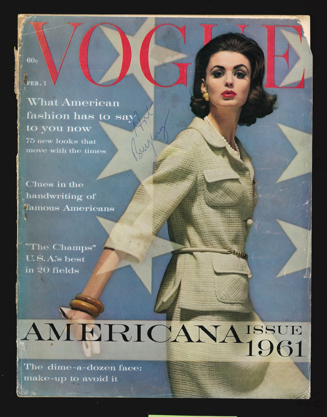 Vogue US Feb 1 1961 Original Vintage Magazine - Etsy
