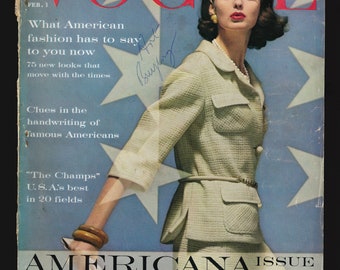 Vogue US Feb 1 1961 Original Vintage Magazine - Etsy
