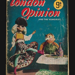 London Opinion and the Humorist 1944 1947Vintage Original Men Magazine Scarce
