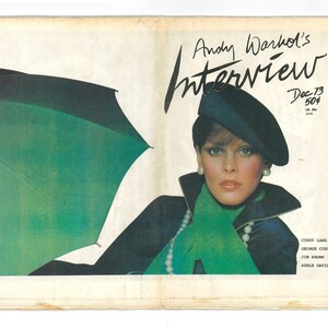 Andy Warhol&#39;s Interview Dec 1973 Fashion Entertainment Art