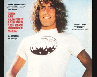 Critique du film Mai 1975 vintage Movie Magazine Roger Daltrey Tommy (A)