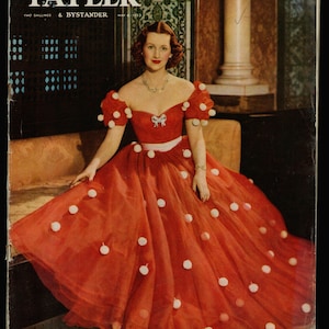 Tatler & Bystander May 6 1953  Original Rare Retro Vintage Fashion Magazine Winter Spring Number