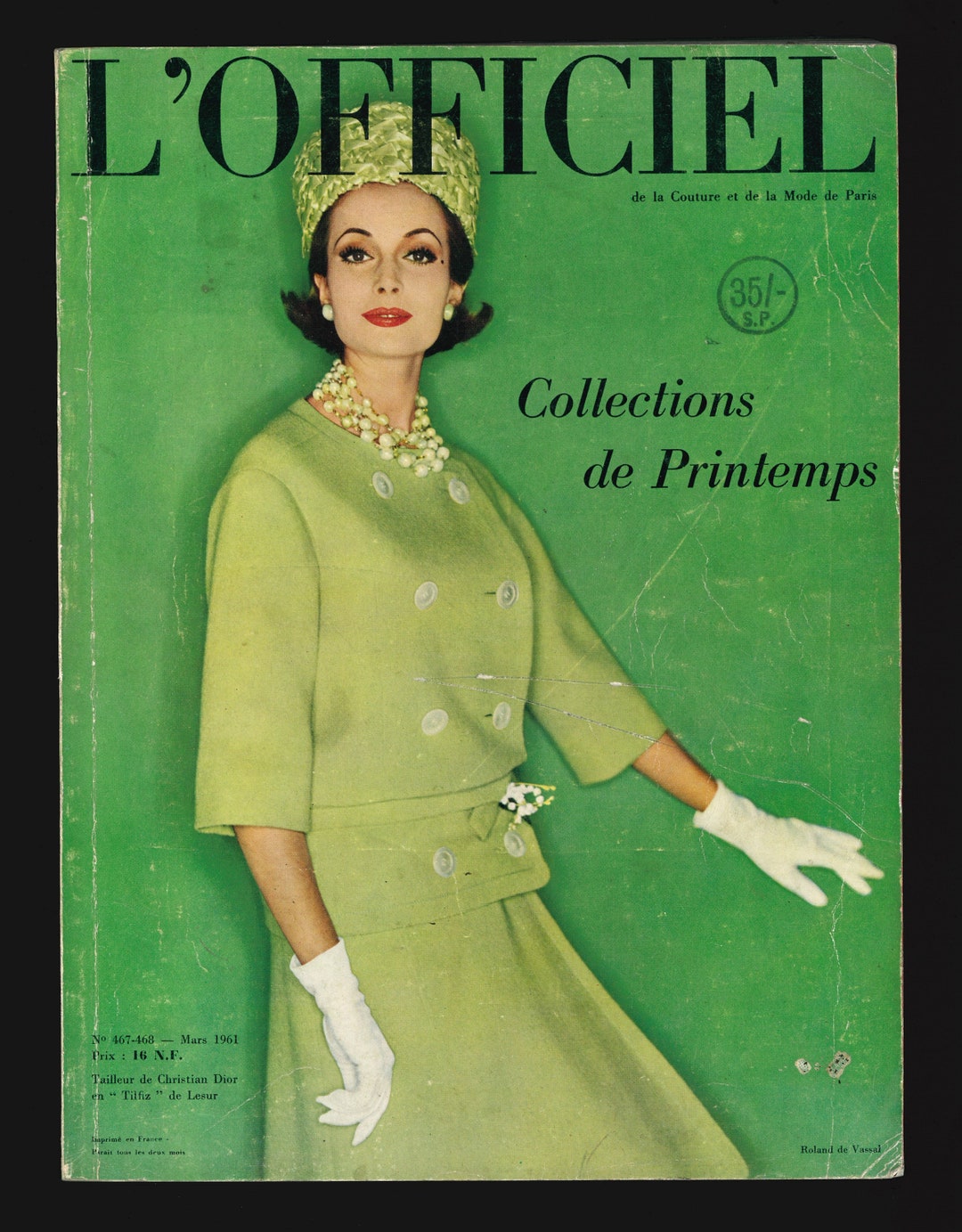 L'officiel Magazine No.467-468 March 1961 - Etsy