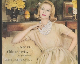 Vogue UK  Mid-Sept 1960 Original Vintage Fashion Magazine Anne Fogarty Jersey Salvador Dali