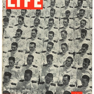 Life  US vol 6 no 24 June 12 1939 American Original Vintage Weekly Magazine Gift Birthday Annapolis Naval Academy