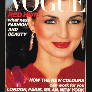 Vogue Aug 1979 Original Vintage Fashion Magazine