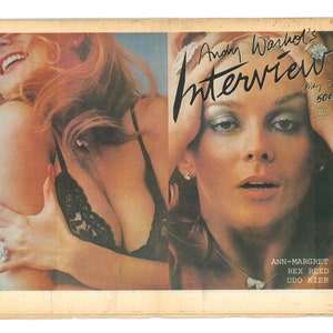 Andy Warhol&#39;s Interview May 1974 Fashion Entertainment Art 50th