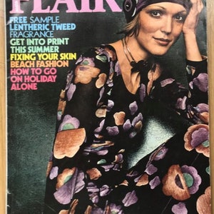 Flair April 1971 Original Rare Retro Vintage Fashion Magazine Birthday Gift Present image 1