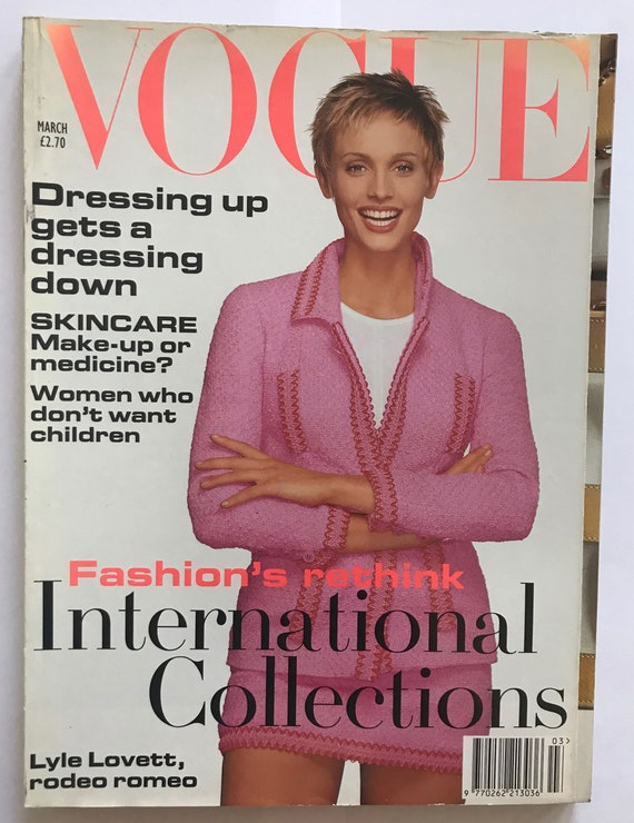Vogue UK March 1994 British Original Vintage Magazine Gift | Etsy