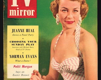 TV Mirror Vol 4 No 15 9 avril 1955 Magazine original