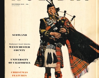 Holiday Dec 1950 vol 8 no 6 US Original Vintage Magazine  Scotland Westchester Country California