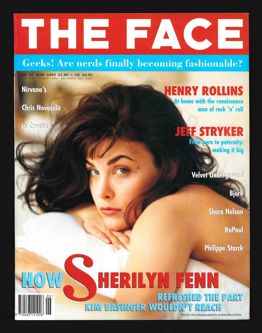 The Face No 57 June 1993 British Original Vintage Fashion Magazine Sherilyn  Fenn - Etsy