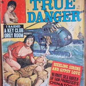 Man&#39;s True Danger vol 3 no 4 Sept 1964  Men&#39;s Adventure  Magazine Stories Action 60th