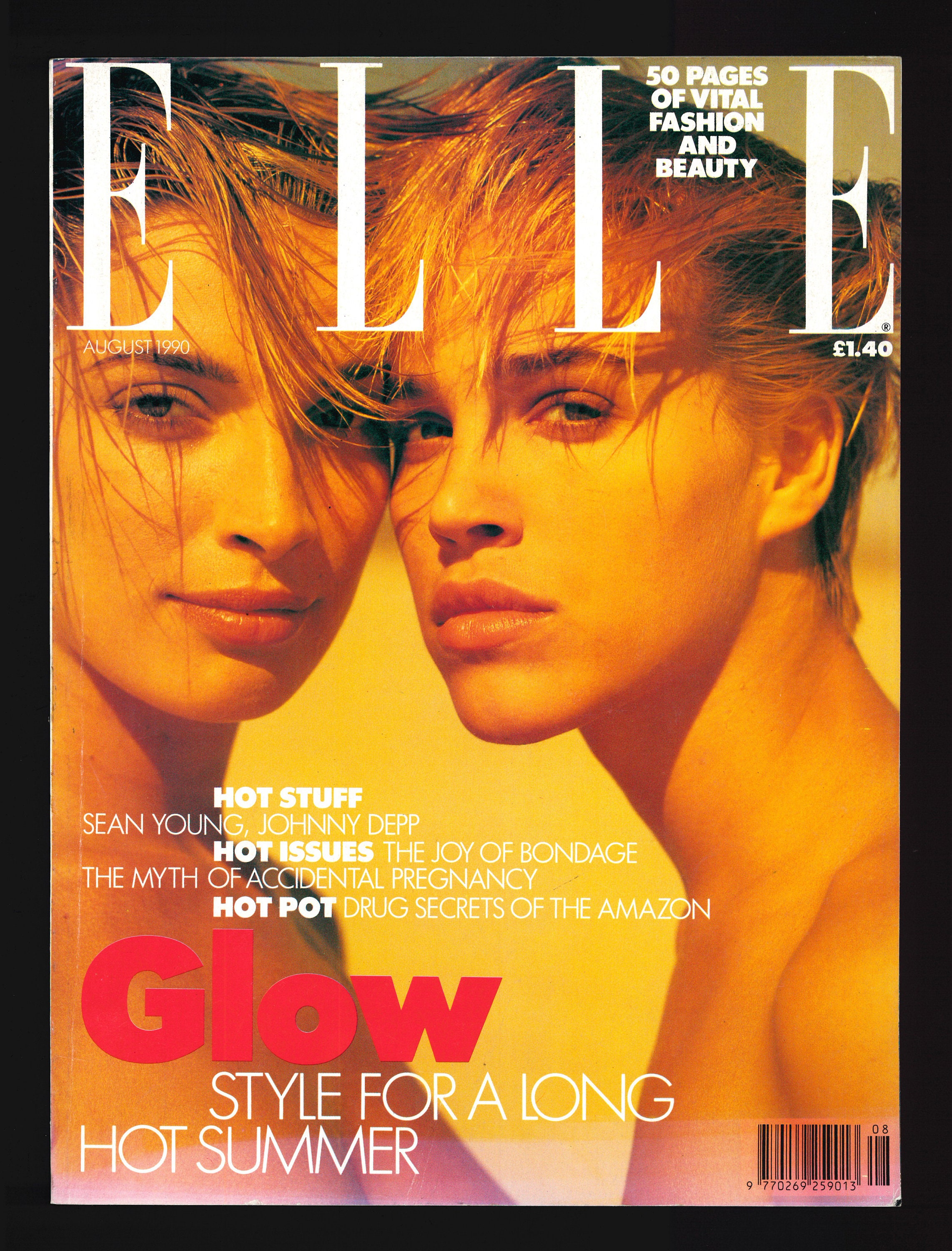 Elle Magazine 1990 - Etsy