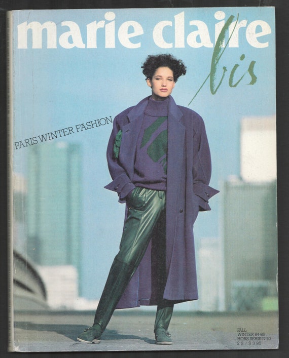 Marie Claire bis no 10 Autumn Winter 1984 1985 Foreign Paris French  Original Vintage Fashion Magazine Gift Present Birthday 40th