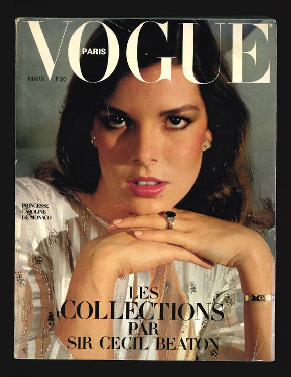 Vogue Paris Oct 1979 Princess Caroline GIA GARANGI Guy