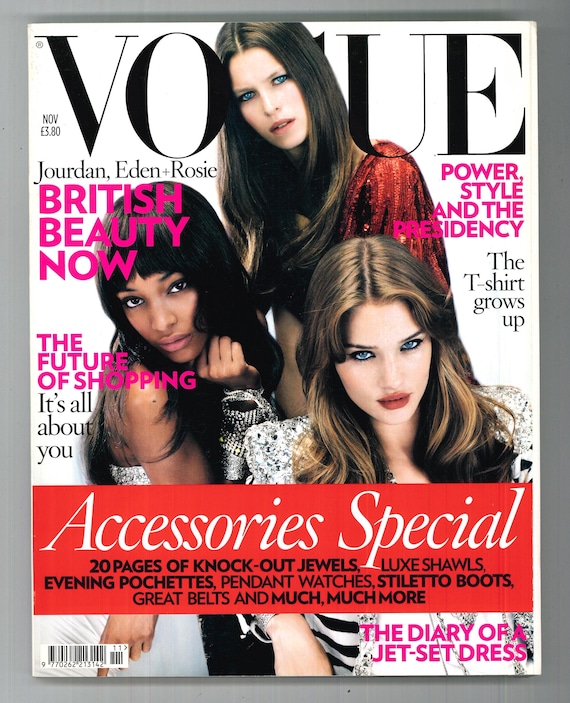 Vogue UK Nov 2008 British Original Fashion Magazine Gift Birthday