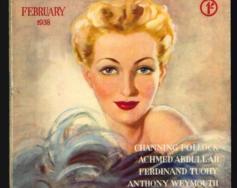 Britannia And Eve British 1938 Original Vintage Fashion Magazine Scarce