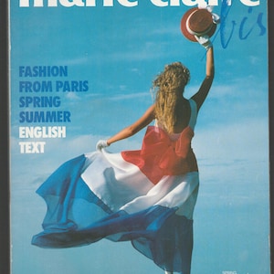 Marie Claire bis  no 13 Spring -Summer 1986 Foreign Paris French Original Vintage Fashion Magazine  Gift Present Birthday