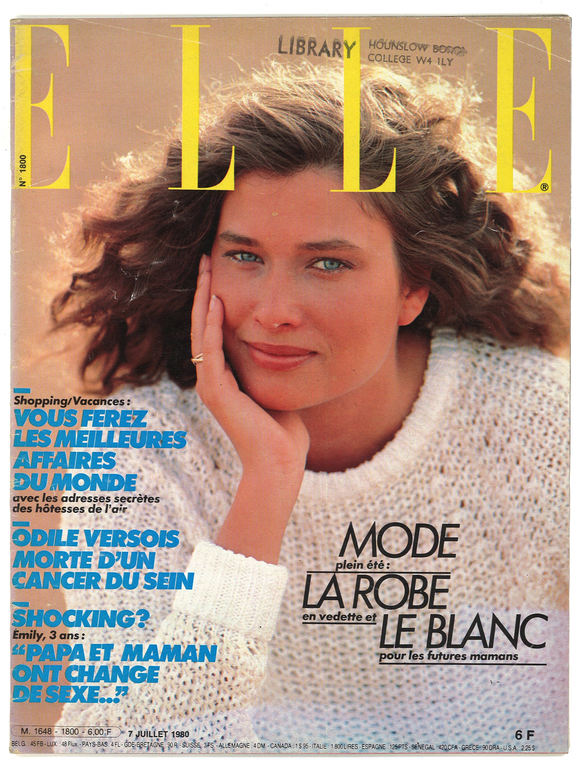 Elle No 1800 July 7 1980 Paris French Foreign Original Vintage